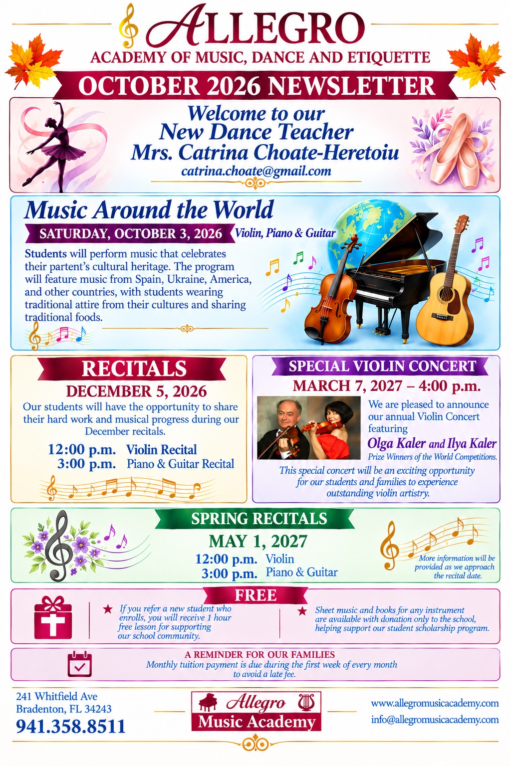 October Newsletter