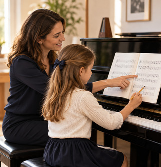 Piano lesson image